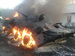 an-apc-that-burned-during-fighting-for-shakhtyorsk